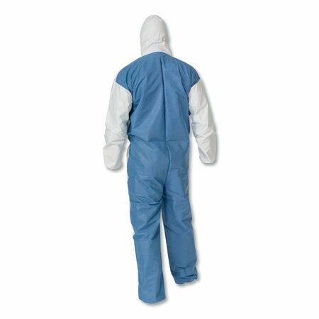 Kleenguard A40 Breathable Back Coveralls, 5X-Large to 6X-Large Combo, White/Blue, 25PK 37584